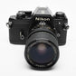 Nikon EM 35mm SLR w/Access 35-70mm zoom, Strap, New Seals, Great!