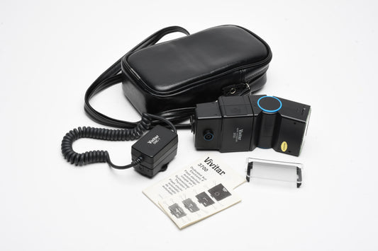 Vivitar 3700 Auto Thyristor TTL Flash DM/M +DSC.1, tested, Great for Minolta SLRs