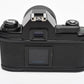 Nikon EM 35mm SLR w/Access 35-70mm zoom, Strap, New Seals, Great!