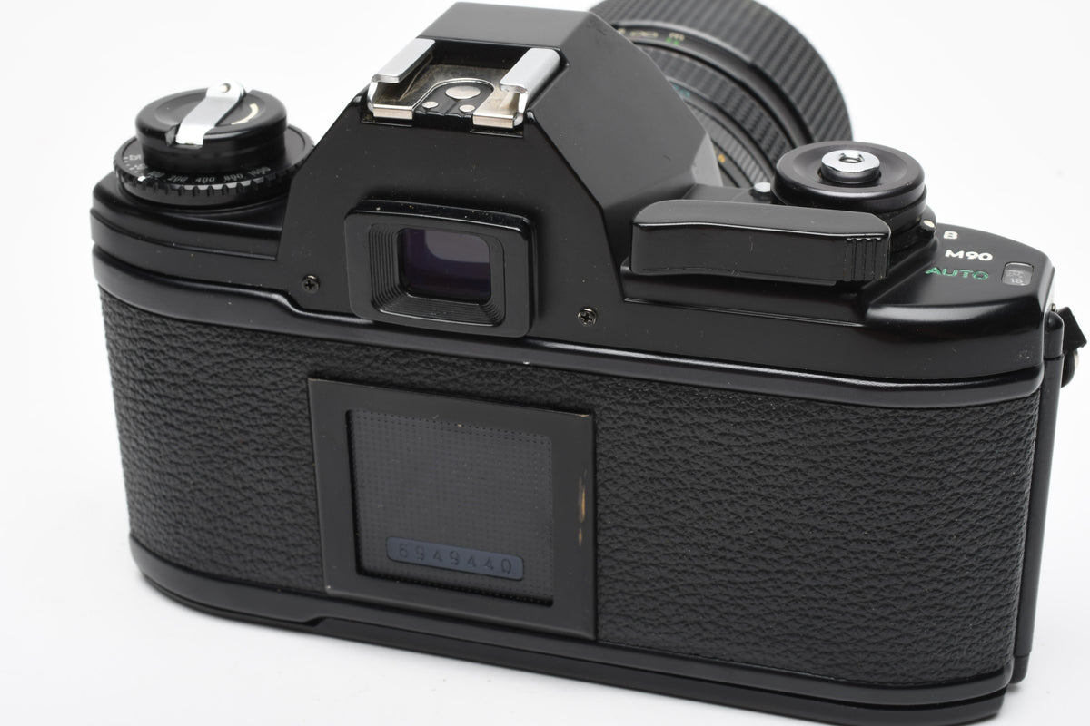 Nikon EM 35mm SLR w/Access 35-70mm zoom, Strap, New Seals, Great!