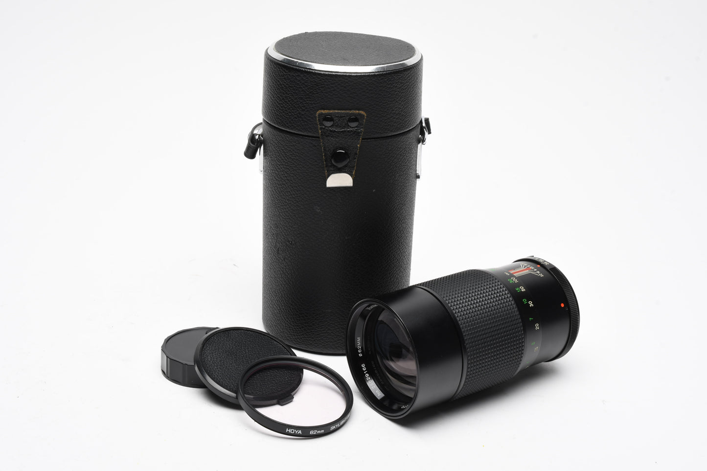 Vivitar 200mm f3.5 Telephoto MF, UV+Case, Minolta MD