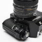 Nikon EM 35mm SLR w/Access 35-70mm zoom, Strap, New Seals, Great!