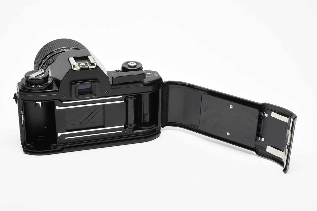 Nikon EM 35mm SLR w/Access 35-70mm zoom, Strap, New Seals, Great!