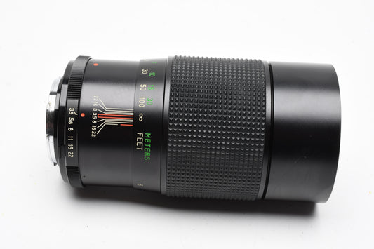 Vivitar 200mm f3.5 Telephoto MF, UV+Case, Minolta MD