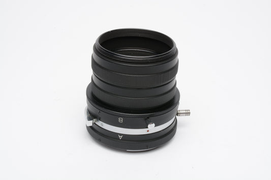 Bronica S,S2 Extension Tube Set (A,B,C,C Tubes), Mint-