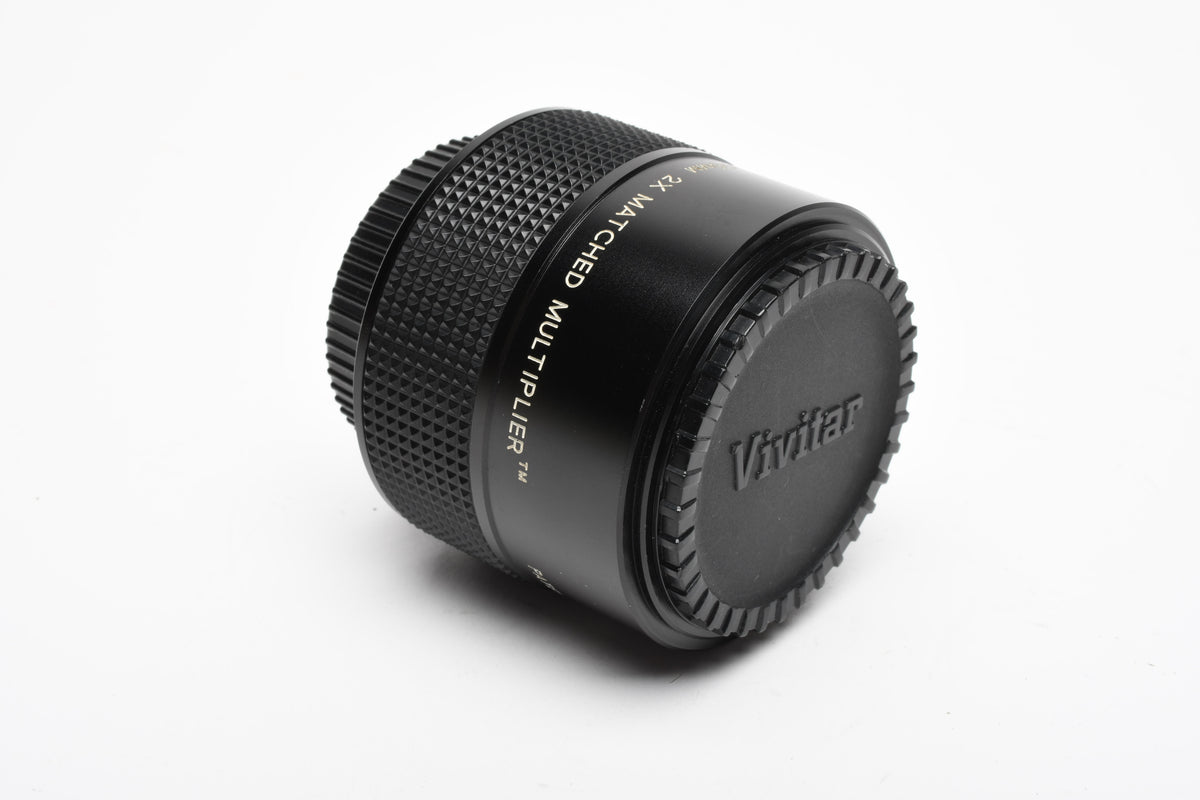 Vivitar 100-200mm 2X Matched Multiplier Teleconverter for M42 Mount, Caps