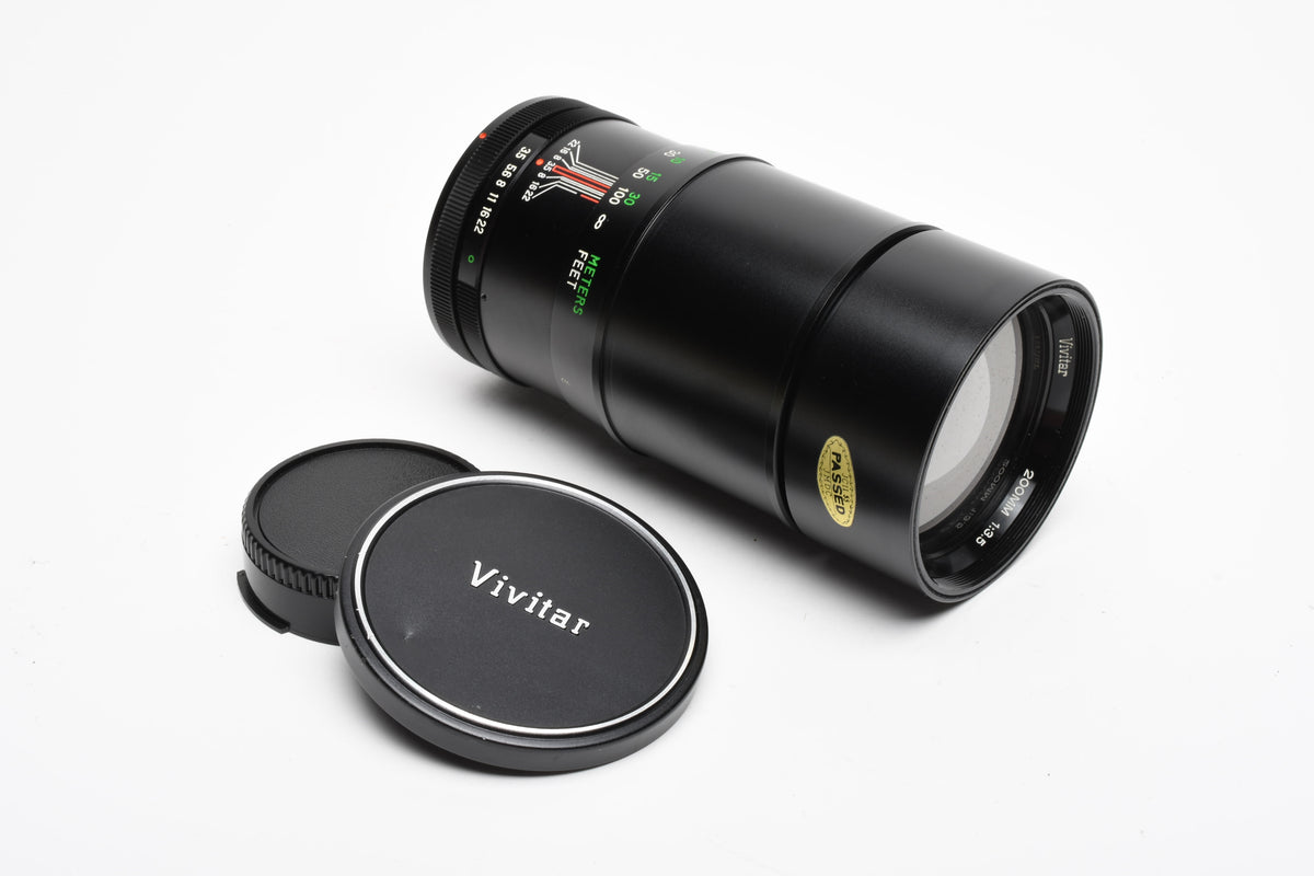 Vivitar Auto Telephoto 200mm f3.5 Lens For Canon FD Mount, *Read