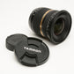 Tamron SP 10-24mm f3.5-4.5 Di II wide zoom for Nikon AF, caps
