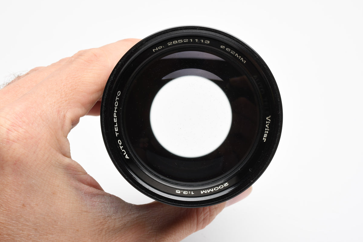Vivitar Auto Telephoto 200mm f3.5 Lens For Canon FD Mount, *Read