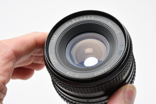 Access P-MC 28mm f2.8 Macro wide lens for Minolta MD Mount