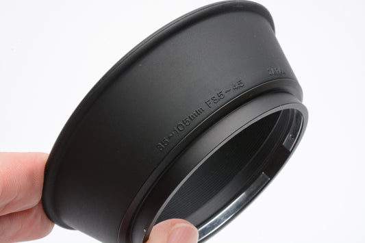 Olympus 35-105mm rubber lens hood, very clean, genuine