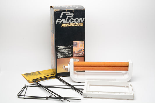 Falcon FRC Resin Coated RC Print roller and rack, good condition, boxed