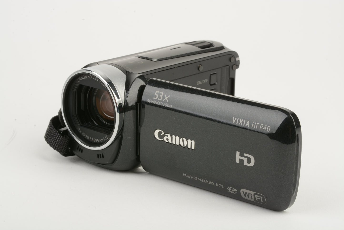 Canon Vixia HF R40 Full HD Camcorder, 8GB internal memory + SD Card Slot + Case