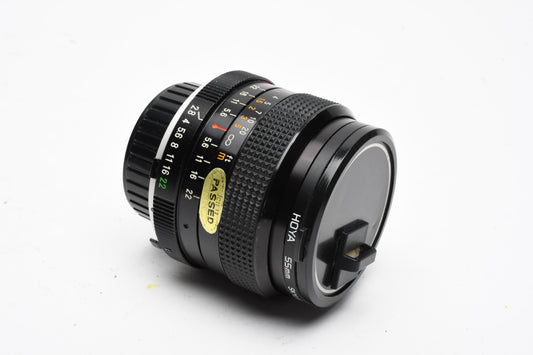 Rokinon 28mm f2.8 wide lens for Minolta MD Mount + Skylight filter