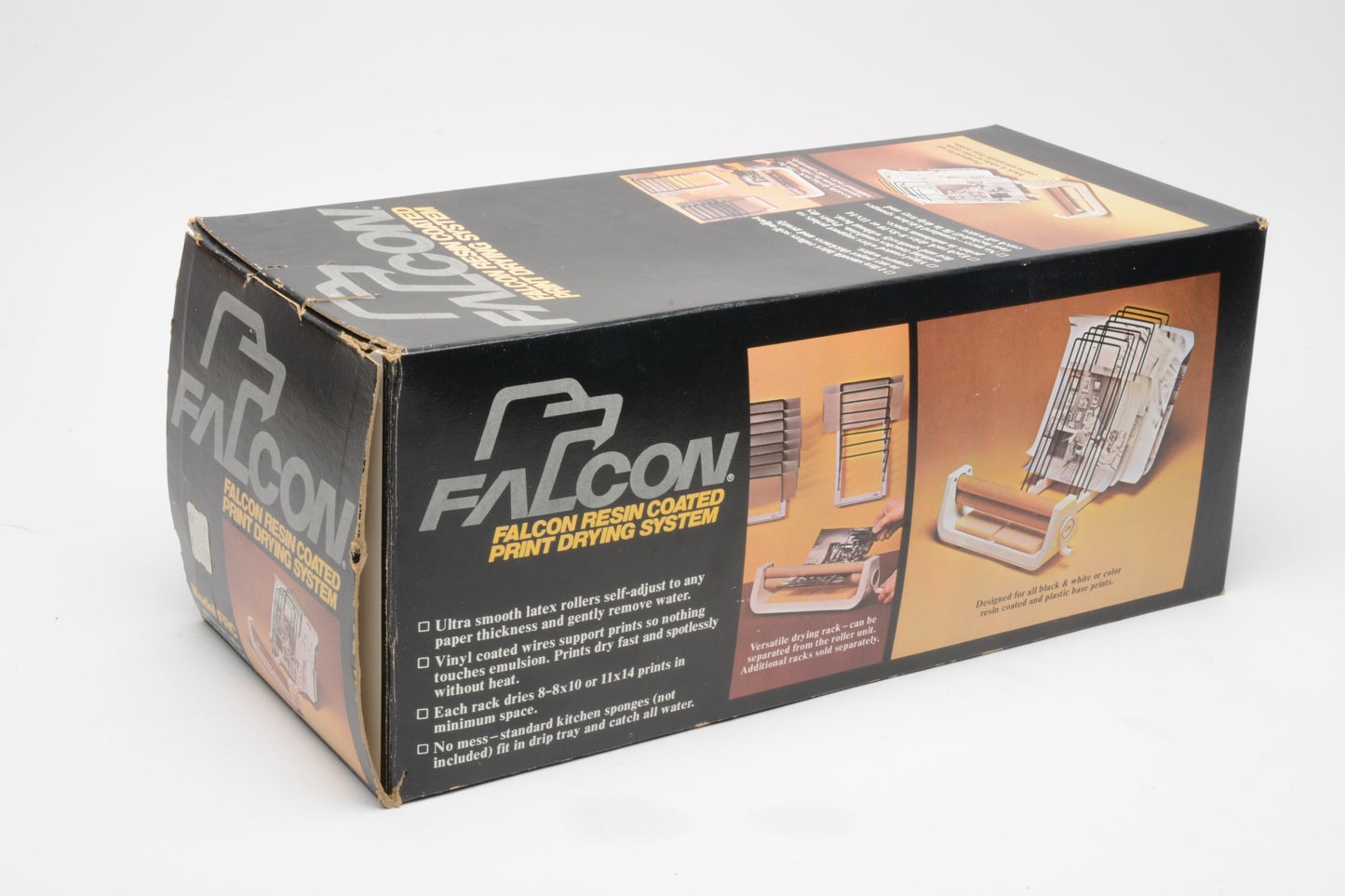 Falcon FRC Resin Coated RC Print roller and rack, good condition, boxed