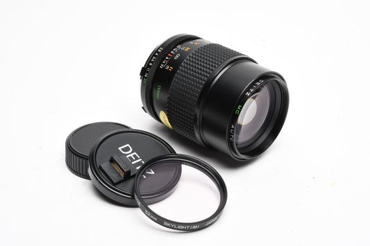 Deitz MC Auto 135mm f2.8 Portrait lens for Minolta MD Mount +UV
