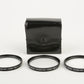 Vivitar 55mm Close-up filter set +1, +2, +4 in pouch, very clean