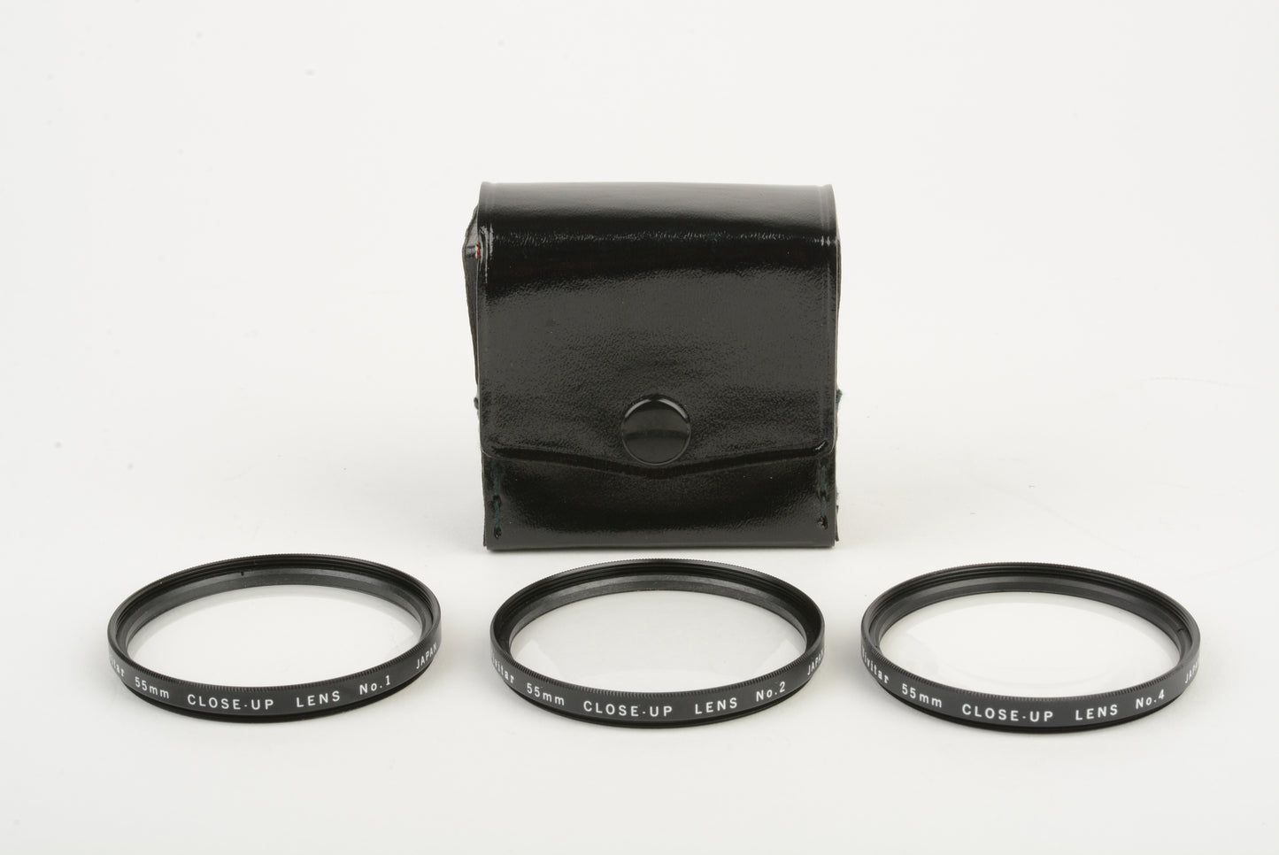 Vivitar 55mm Close-up filter set +1, +2, +4 in pouch, very clean