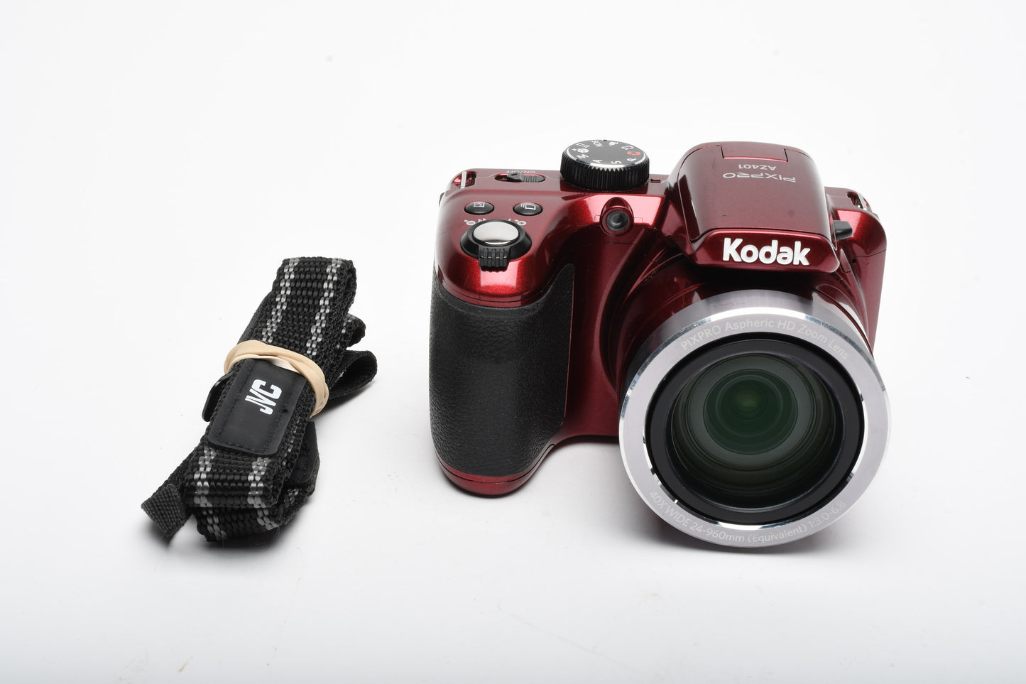 Kodak Pixpro AZ401 16MP 40X Optical Zoom Red Digital Point&Shoot, Tested, Great