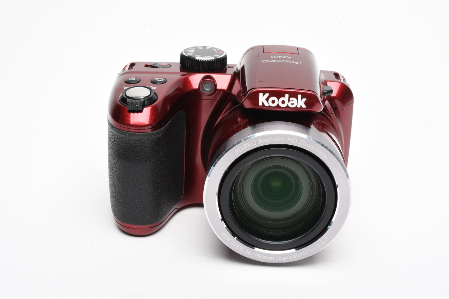 Kodak Pixpro AZ401 16MP 40X Optical Zoom Red Digital Point&Shoot, Tested, Great