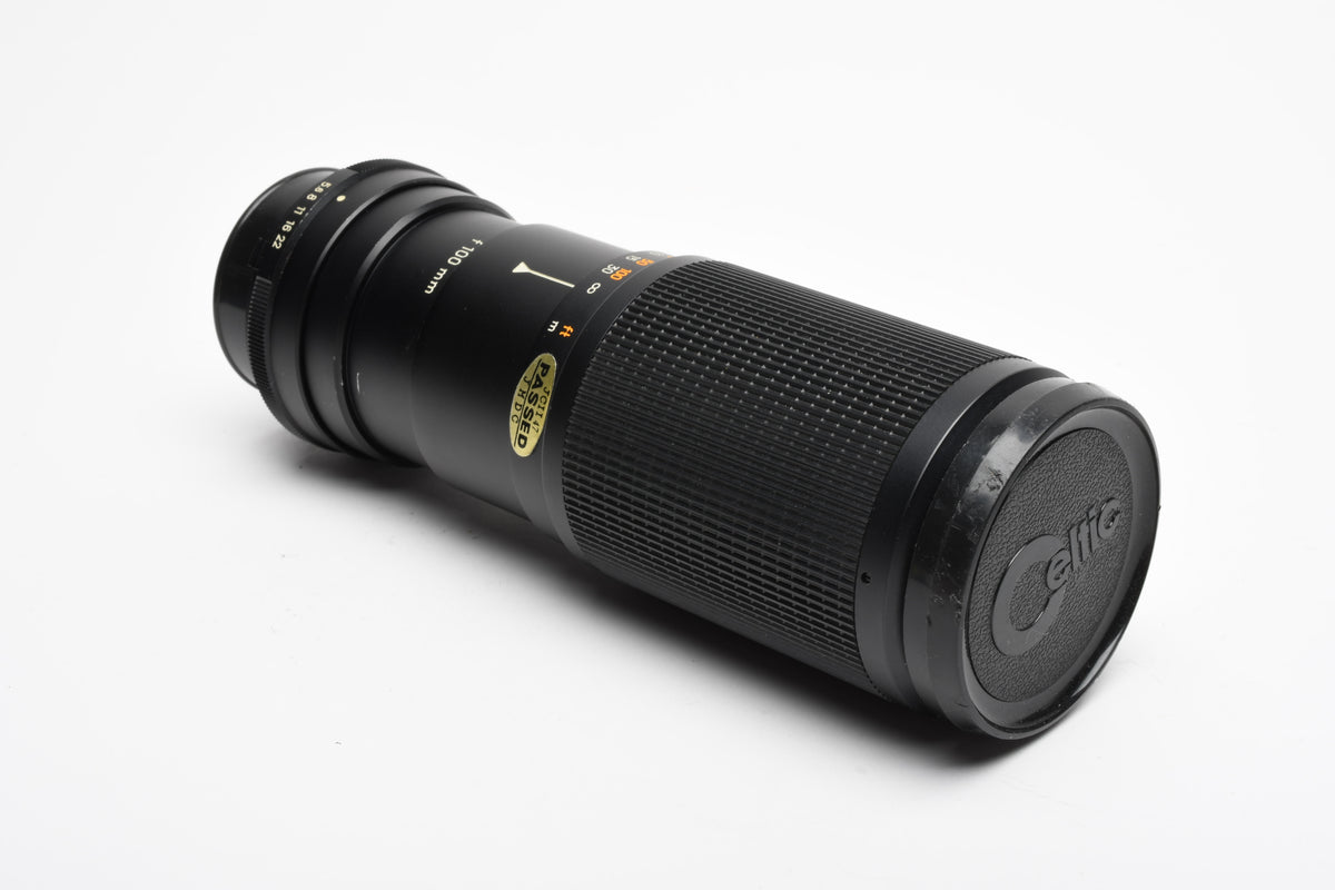 Minolta Celtic 100-200mm f5.6 Telephoto Zoom Lens MD Mount w/Pouch