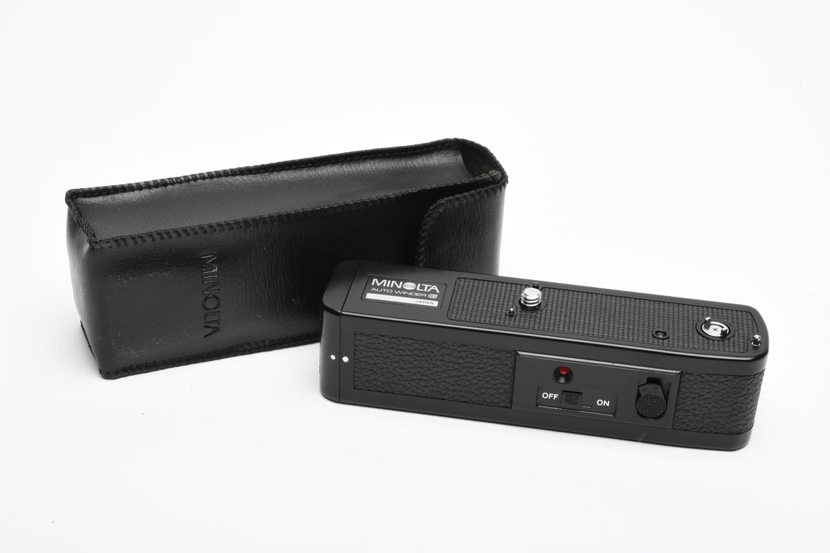 Minolta Auto Winder G for Minolta XG Series 35mm Cameras, Tested, +Case