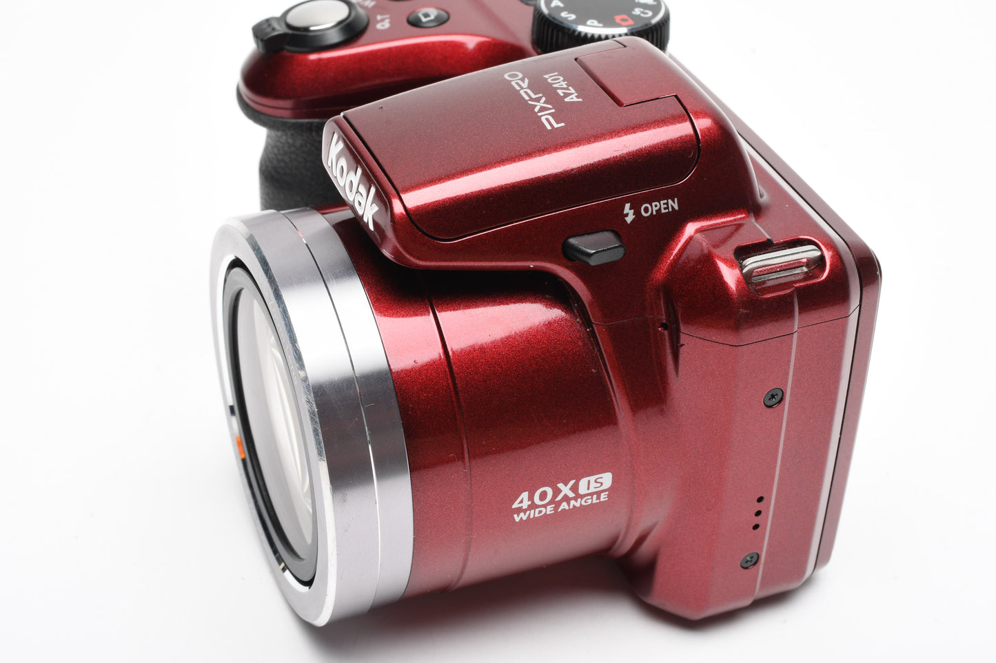 Kodak Pixpro AZ401 16MP 40X Optical Zoom Red Digital Point&Shoot, Tested, Great