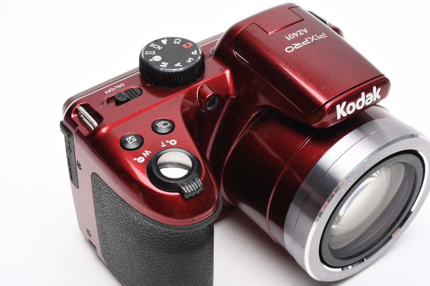 Kodak Pixpro AZ401 16MP 40X Optical Zoom Red Digital Point&Shoot, Tested, Great