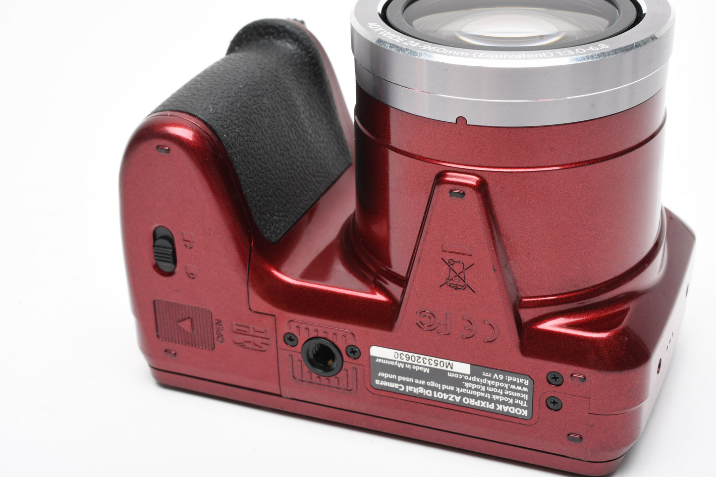 Kodak Pixpro AZ401 16MP 40X Optical Zoom Red Digital Point&Shoot, Tested, Great