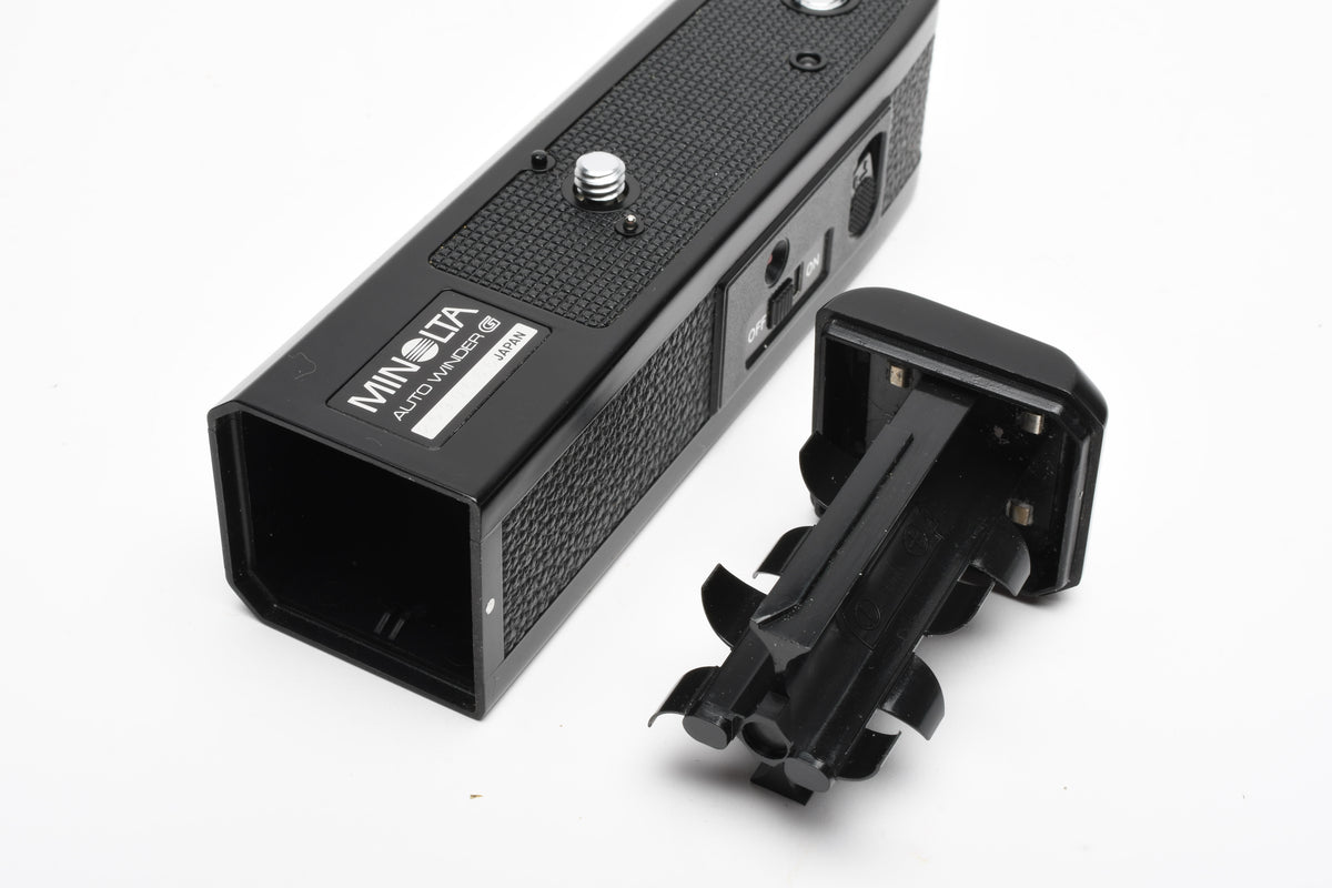 Minolta Auto Winder G for Minolta XG Series 35mm Cameras, Tested, +Case
