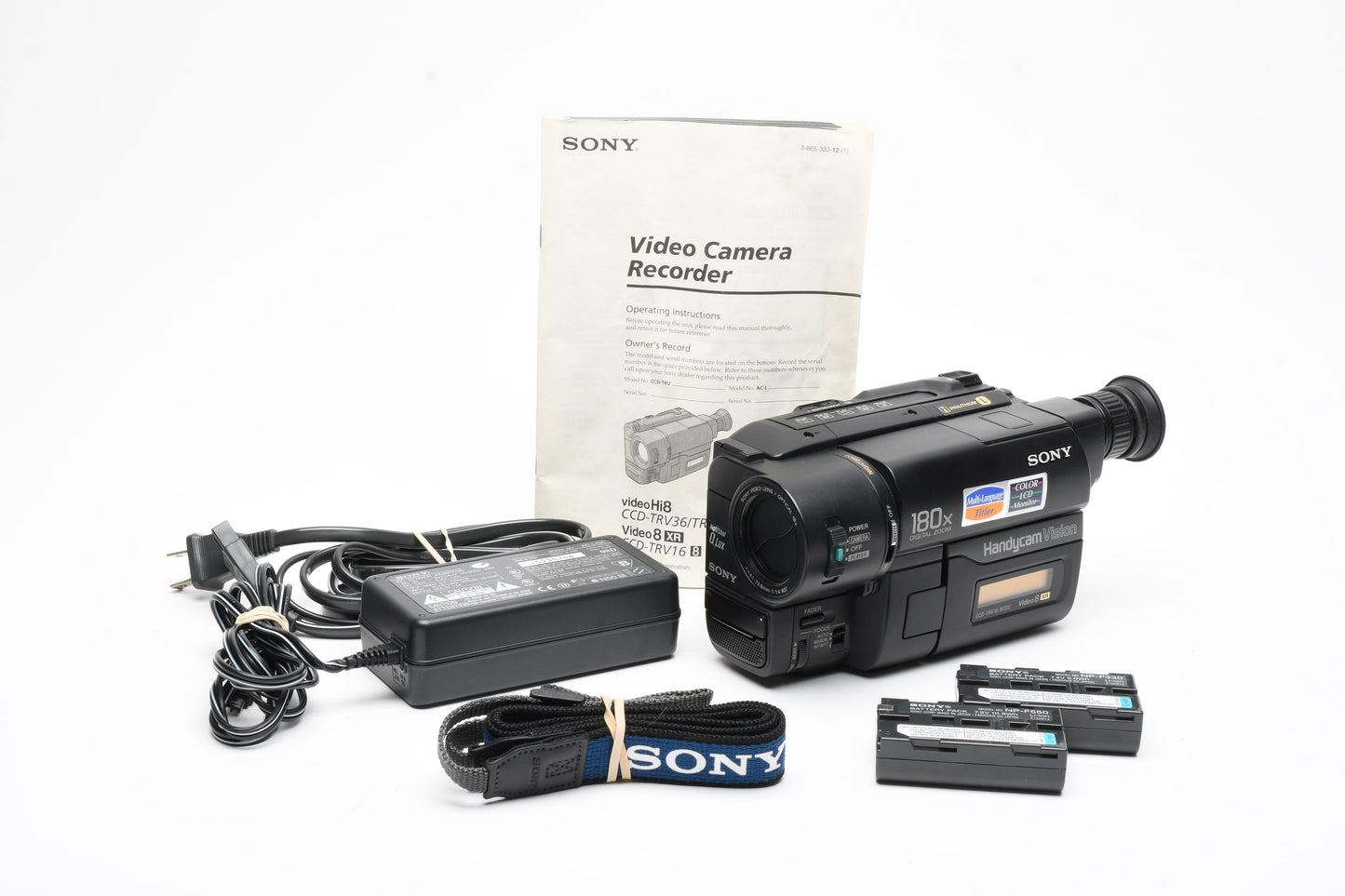 Sony CCD-TRV16 8mm Video 8 Camcorder, Tested, Copying, Editing, Recording