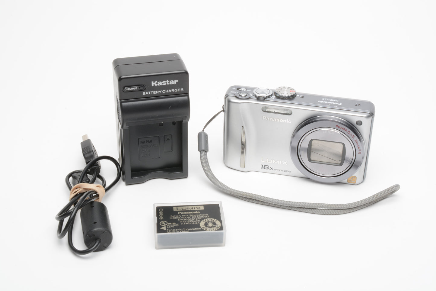 Panasonic Lumix ZS-8 14.1MP Digital Point&Shoot, Batt+charger+4GB SD Bargain