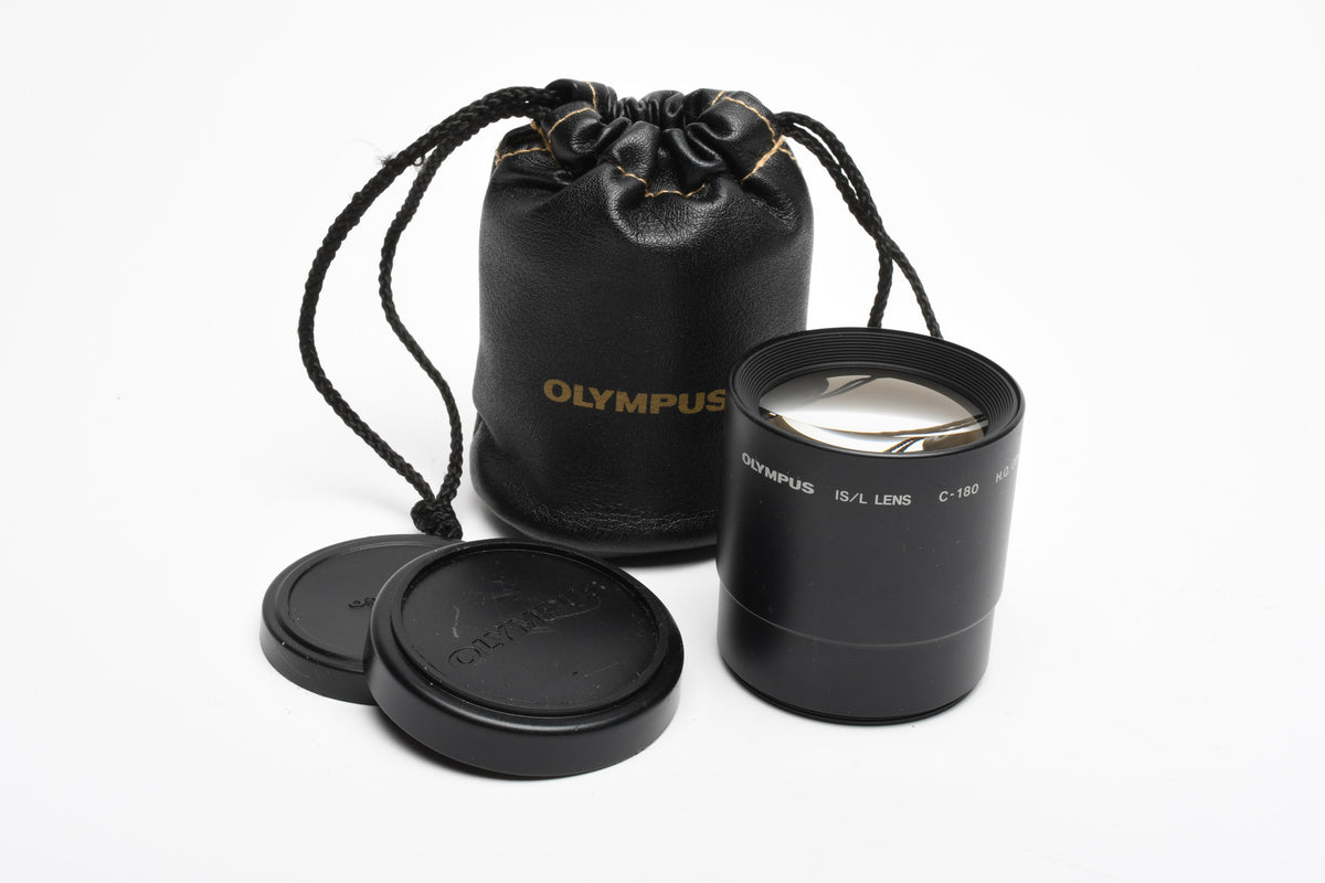 Olympus IS/L Lens C-180 H.Q. Converter 1.7X 52mm, in case