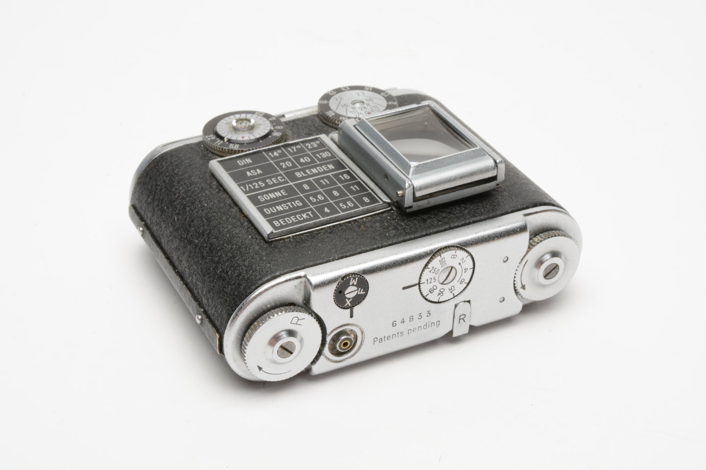 Tessina Black Vintage Subminiature Camera w/25mm f/2.8 Made in Switzerland, Great!