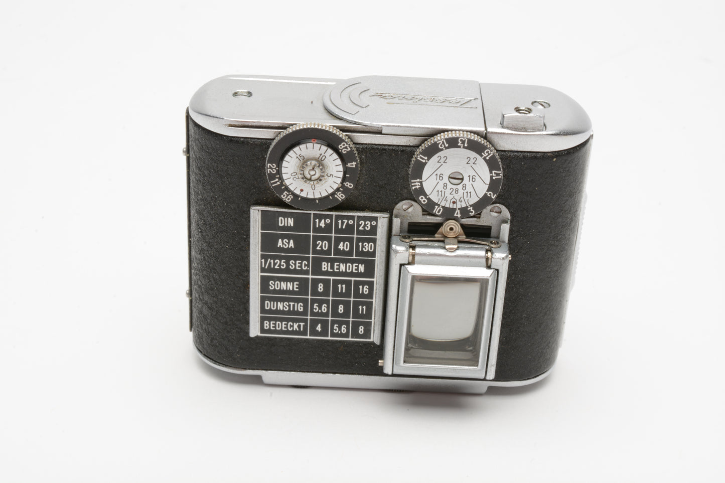 Tessina Black Vintage Subminiature Camera w/25mm f/2.8 Made in Switzerland, Great!