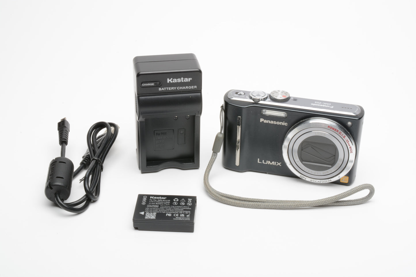 Panasonic LUMIX DMC-TZ3 7.2MP Digital Point&Shoot Camera, Batt+charger+USB