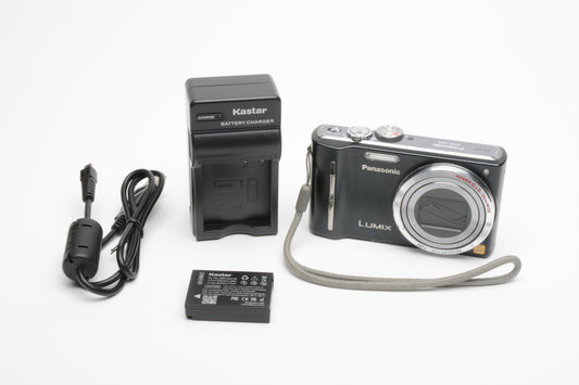 Panasonic LUMIX DMC-TZ3 7.2MP Digital Point&Shoot Camera, Batt+charger+USB