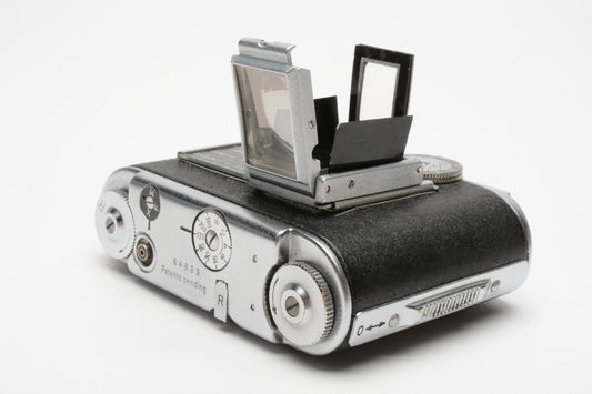 Tessina Black Vintage Subminiature Camera w/25mm f/2.8 Made in Switzerland, Great!