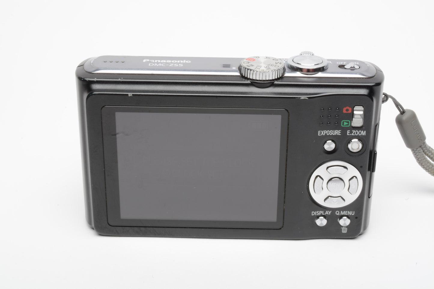 Panasonic Lumix DMC-ZS5 10.1MP Digital Point&Shoot Camera For Parts or Repair