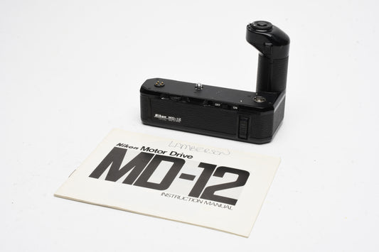 Nikon MD-12 Motor Drive, tested, works great, w/Manual