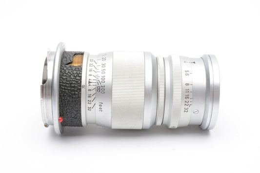 Leica Leitz Elmar 9cm f4 lens, clean, fog, *Read