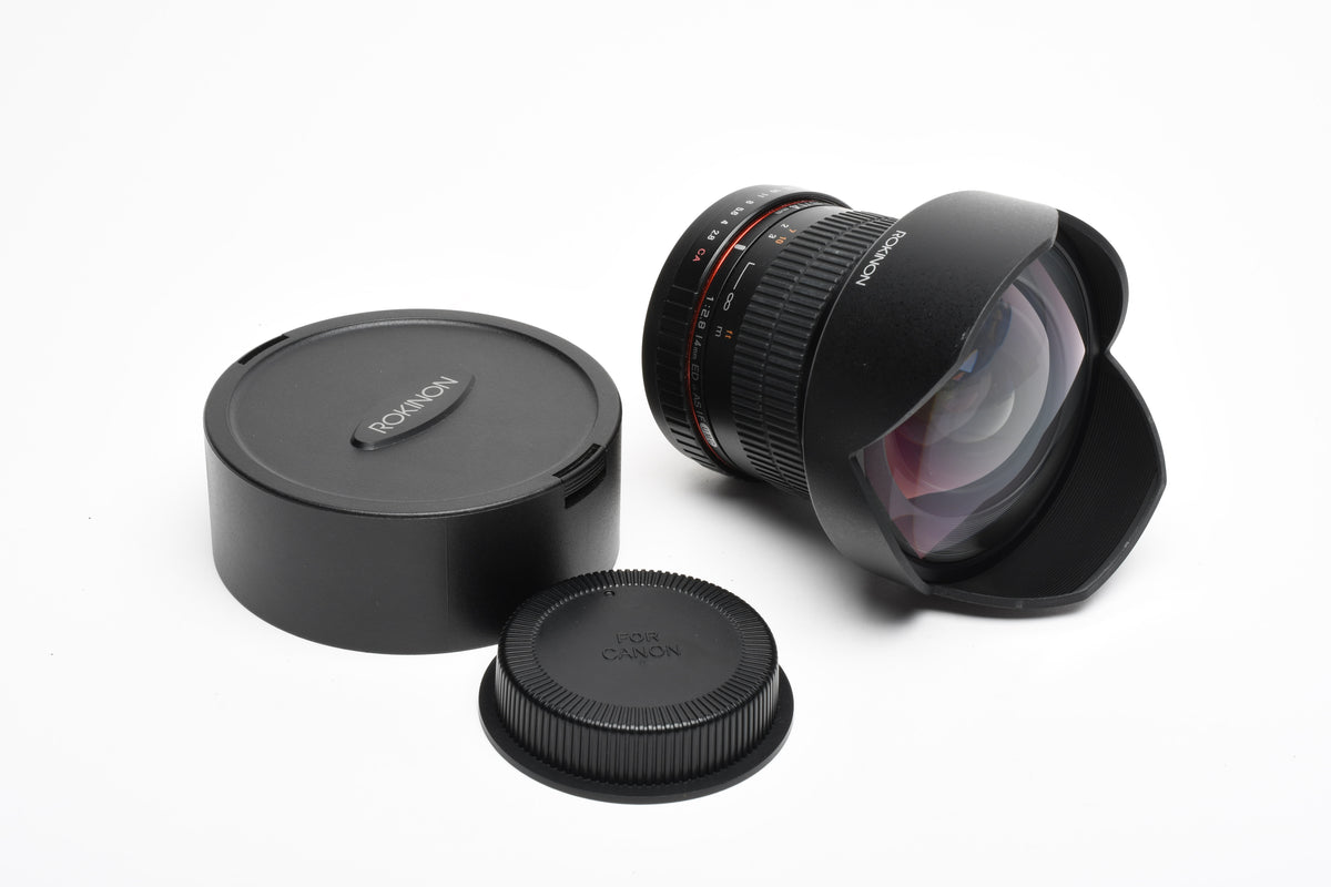Rokinon 14mm f2.8 ED AS IF UMC Lens for Canon EF Mount, Great!