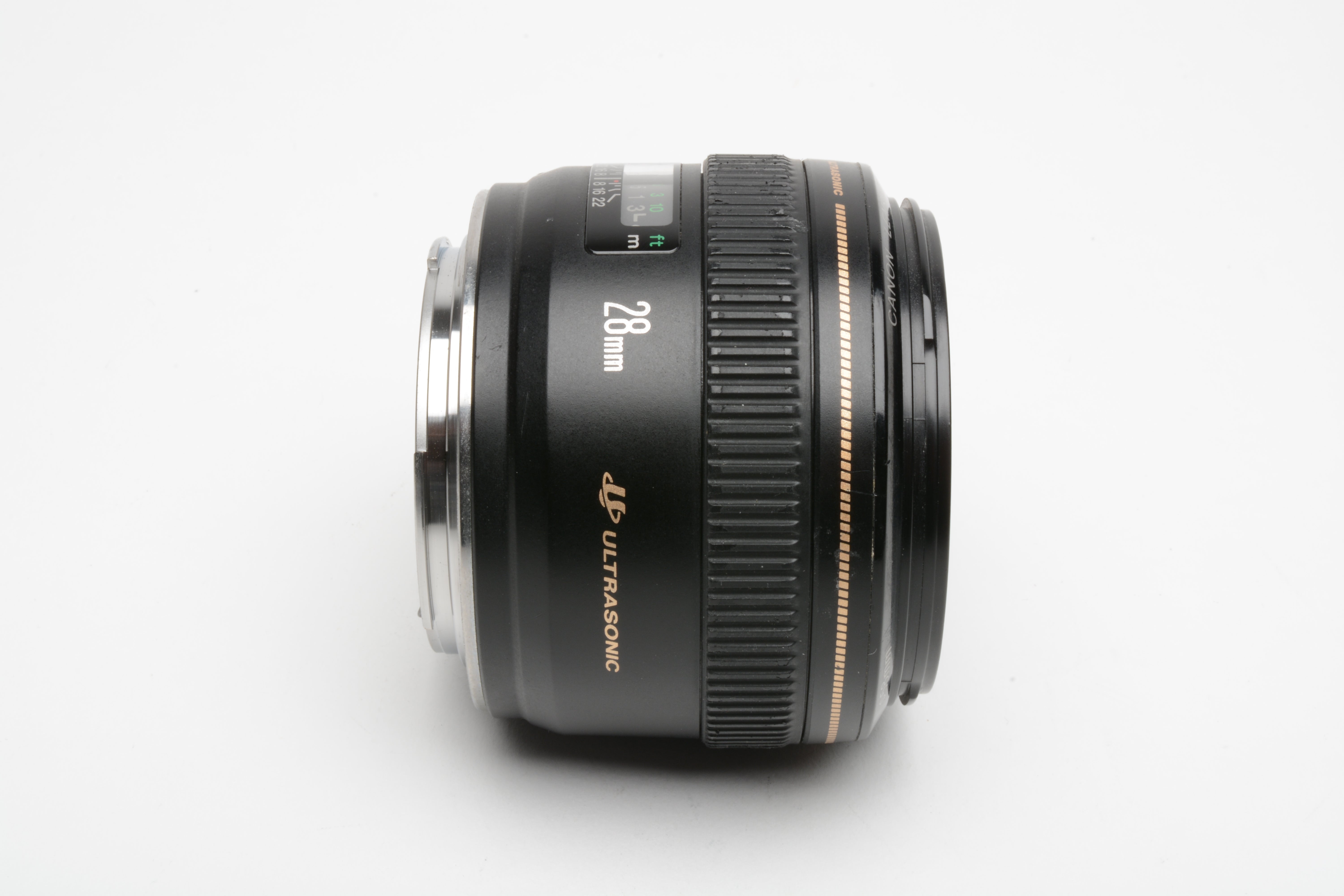 Canon EF 28mm f1.8 USM lens, caps, nice & sharp!