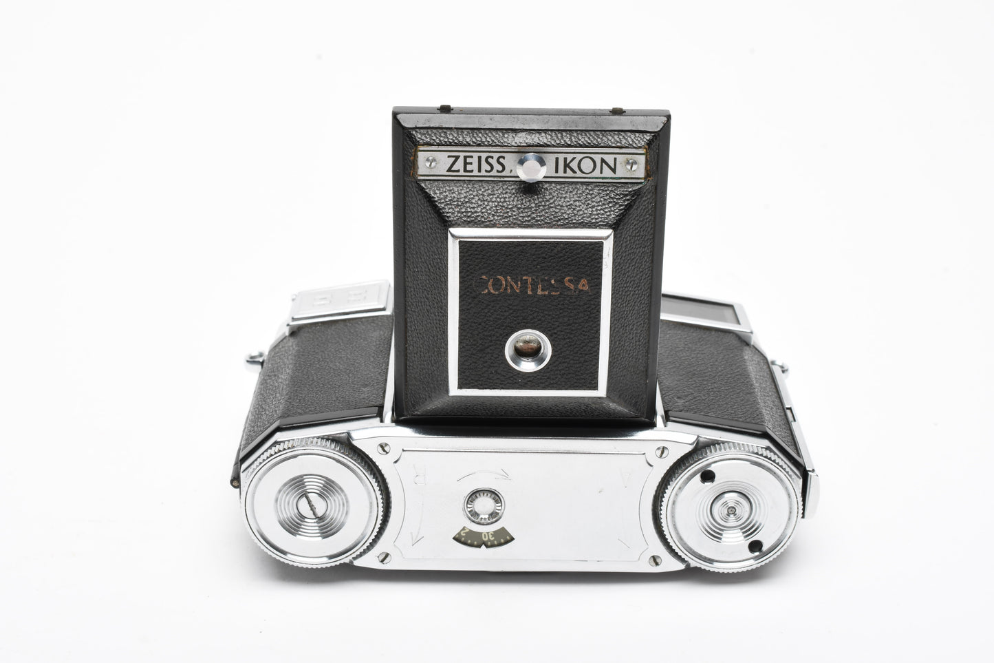 Zeiss Ikon Contessa Rangefinder w/45mm f2.8 lens, vintage camera, Works, nice collector