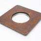 Wood lens board 150mm x 150mm w/78mm opening Vintage