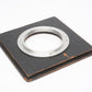 Wood lens board 150mm x 150mm w/78mm opening Vintage