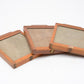 3X 4x5 film sheet holders, wood, w/dark slides, clean, vintage