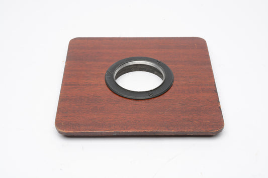 Wood lens board 150mm x 150mm w/52mm hole (Compur #2)