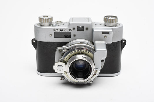 Kodak 35 Rangefinder w/50mm f3.5 lens, vintage camera, Works, nice collector piece