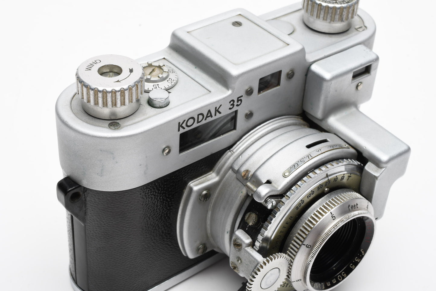 Kodak 35 Rangefinder w/50mm f3.5 lens, vintage camera, Works, nice collector piece